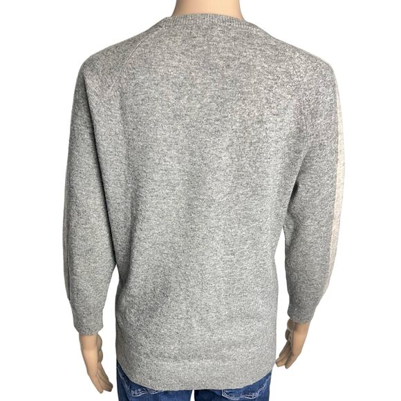 J. Crew Vintage Cashmere Wool Blend Floral Appliqué Women's Sweater - Picture 2 of 10